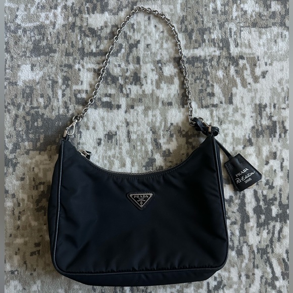 Prada Handbags - Prada Re-Edition 2005 Re-Nylon Bag Black